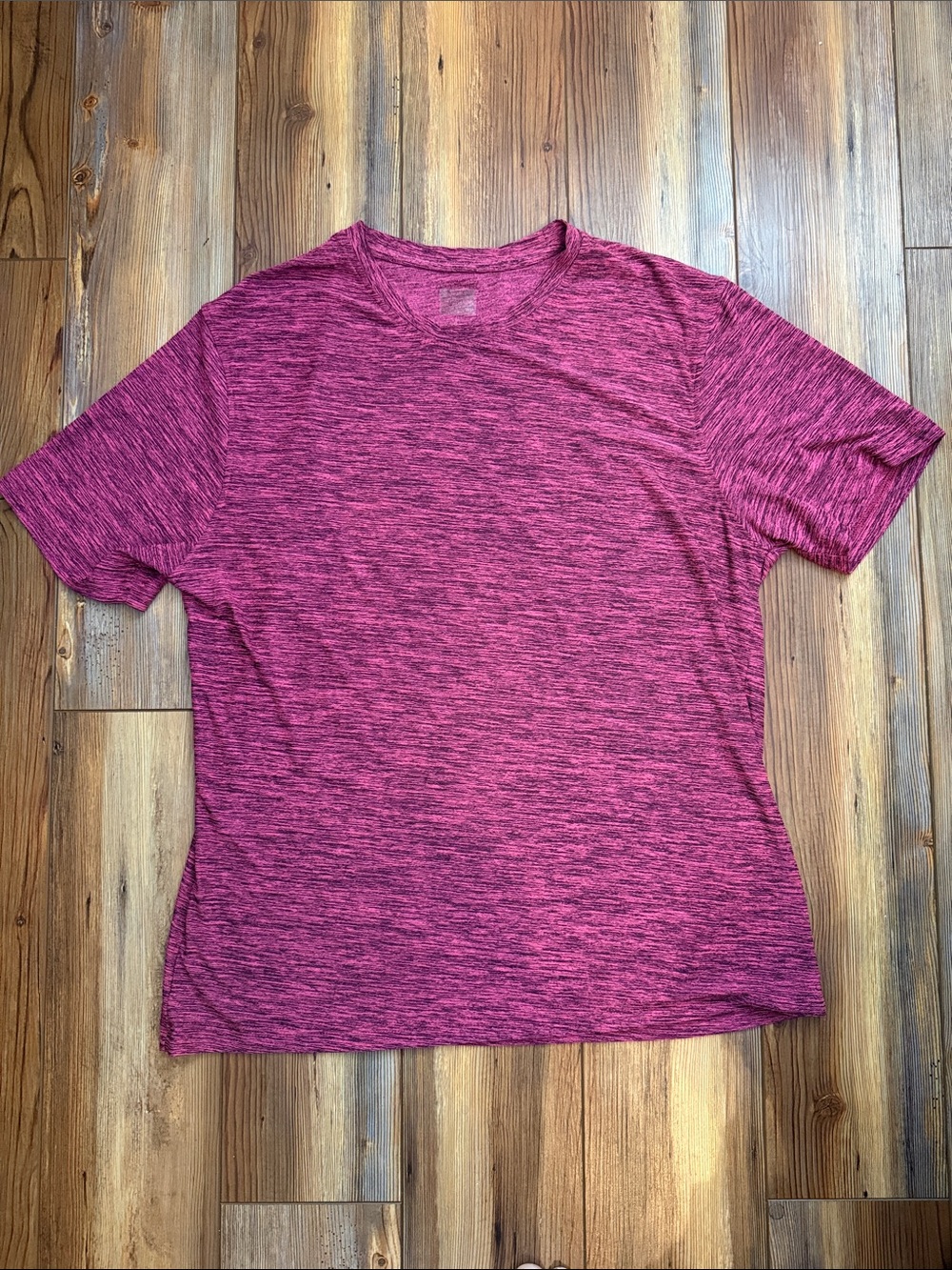 Heather Magenta Crew Neck Tee